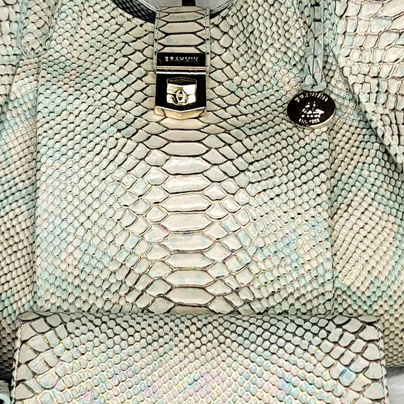 ☆ Brahmin 2 PCS SET Matching Designer Rare Shoulder Bag Purse + Wallet - Picture 11 of 16